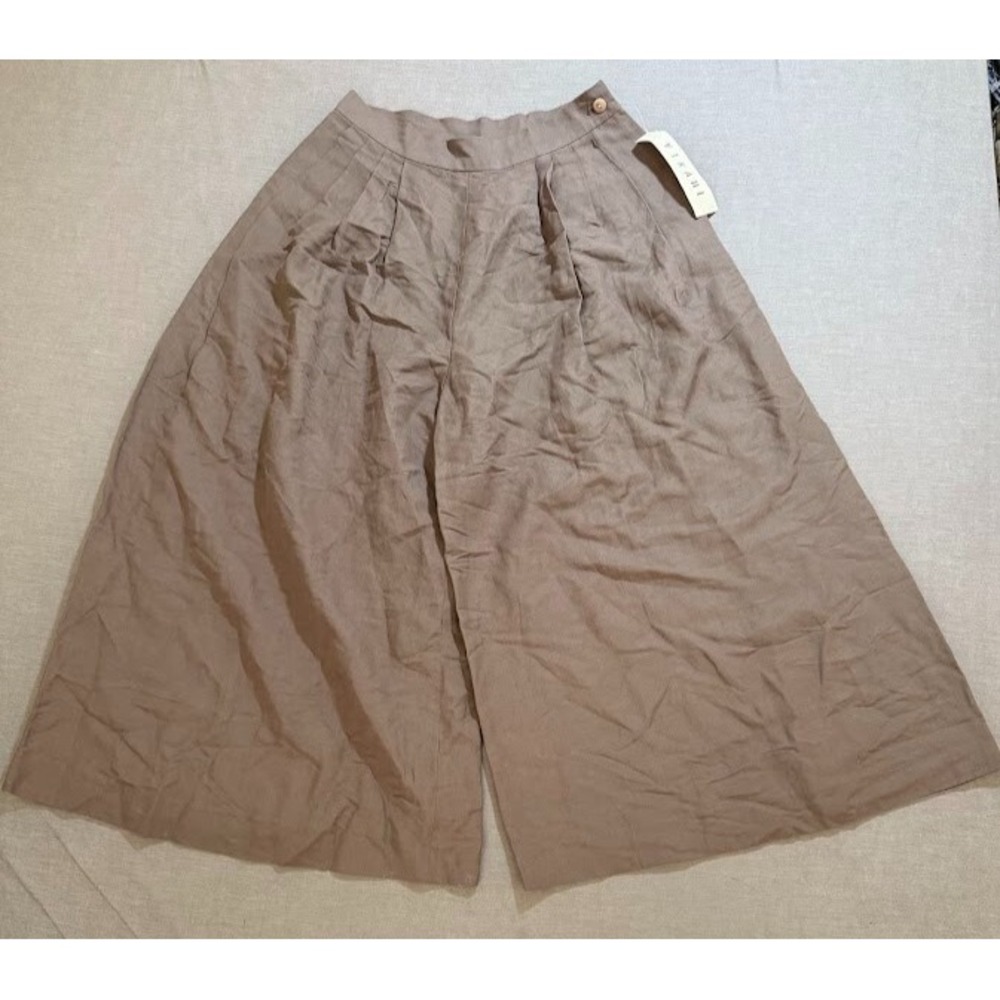Virani Baggy Pants Womens‎ 10 Beige Palace Wide Leg Capri Ladies 26x21 New.